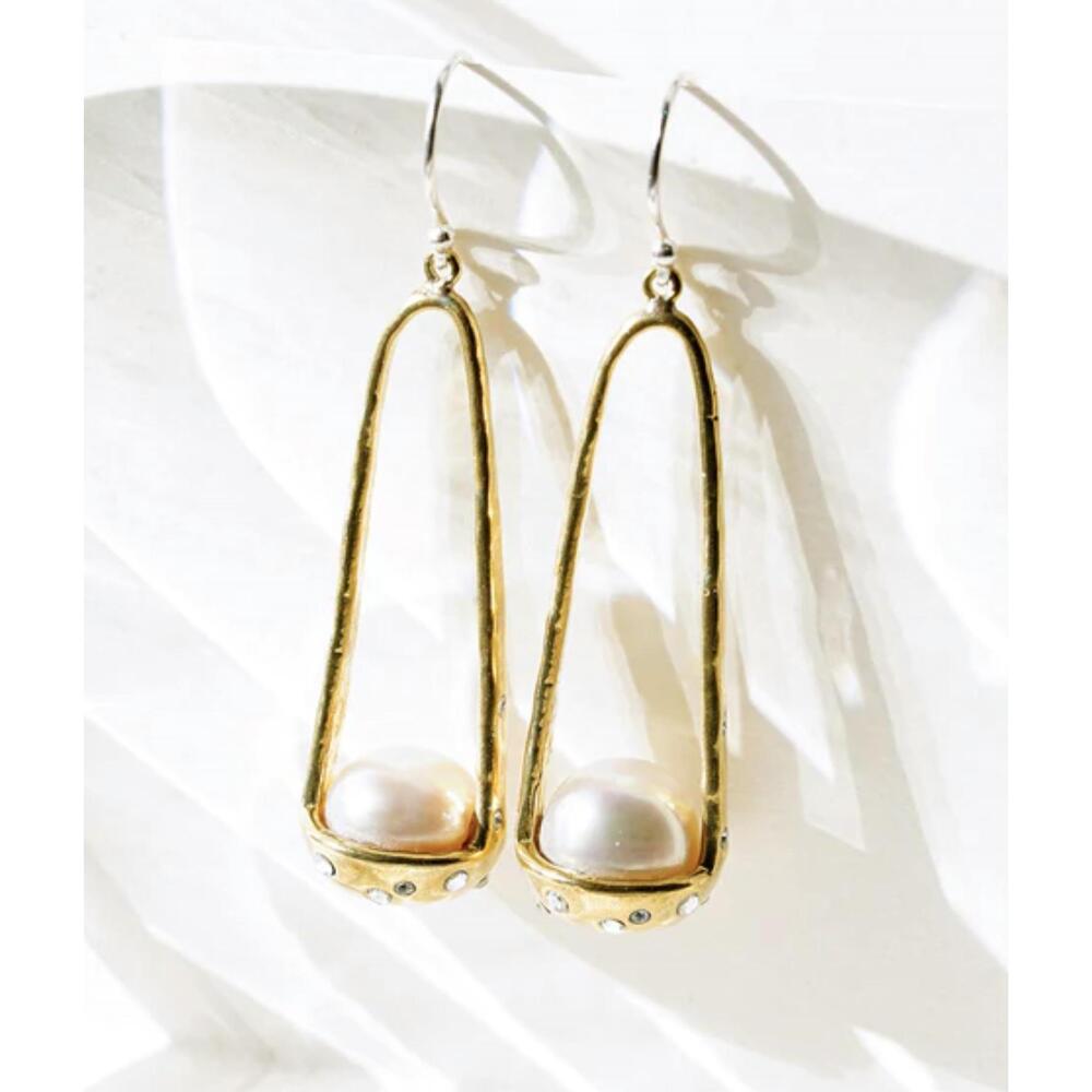 NEW WAXING POETIC aphrodite earrings in gold